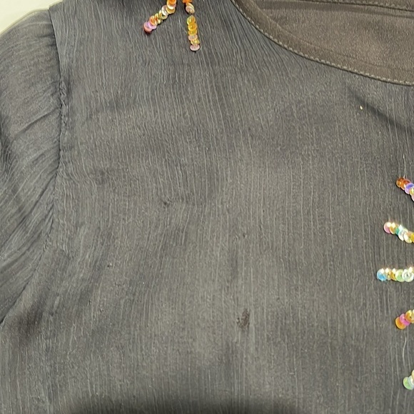 NWT Anthropologie Intropia Starburst Sequined Dress SZ L Reg $348 - Picture 12 of 13